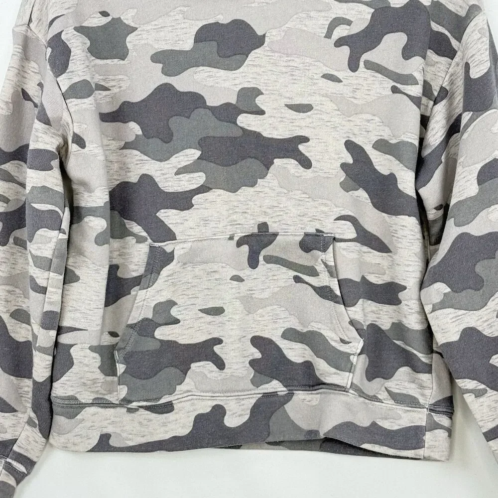 Old Navy Kids Size Large (10-12) Gray Camo Uniform Zip Hoodie